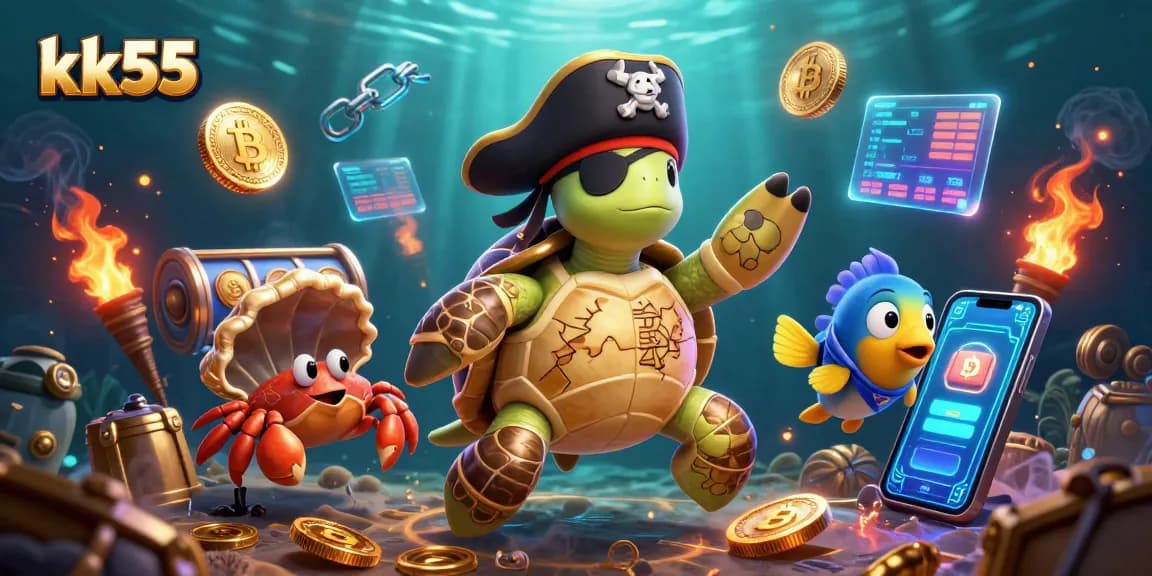 Bet on thrilling adventures with kk55 in a dynamic underwater scene showcasing unique gambling experiences.