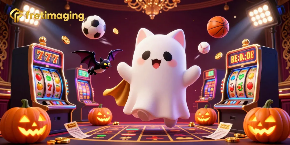 Experience thrilling gameplay with fretimaging in a vibrant casino, featuring dynamic slot machines and lively character interactions.